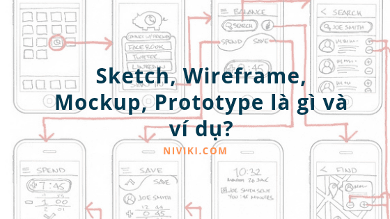 Sketch, Wireframe, Mockup, Prototype là gì và ví dụ?