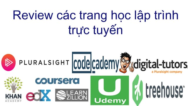 Review các trang học lập trình trực tuyến phần 1