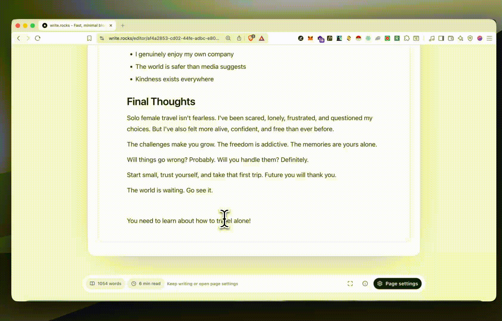 Search your posts and add internal links without leaving the editor. Good for readers, good for SEO