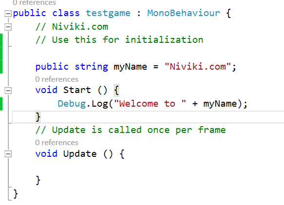 Biến và Inspector trong Unity