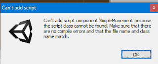 Sửa lỗi can not add script trong Unity